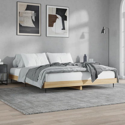 Giroletto senza Materasso Rovere Sonoma 180x200cm in Truciolato