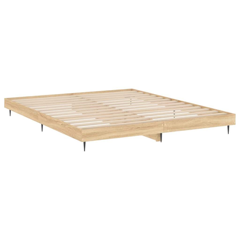 Giroletto senza Materasso Rovere Sonoma 180x200cm in Truciolato
