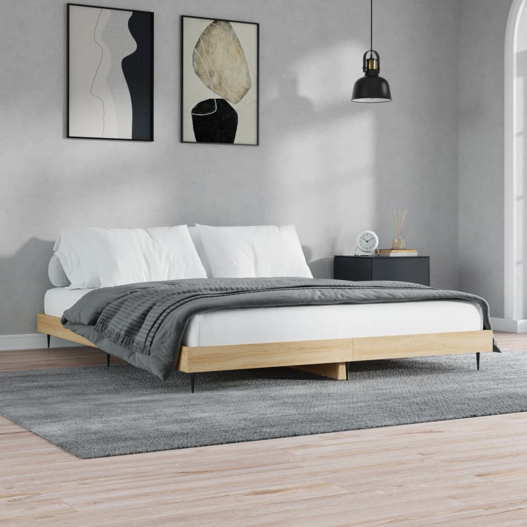 Giroletto senza Materasso Rovere Sonoma 180x200cm in Truciolato