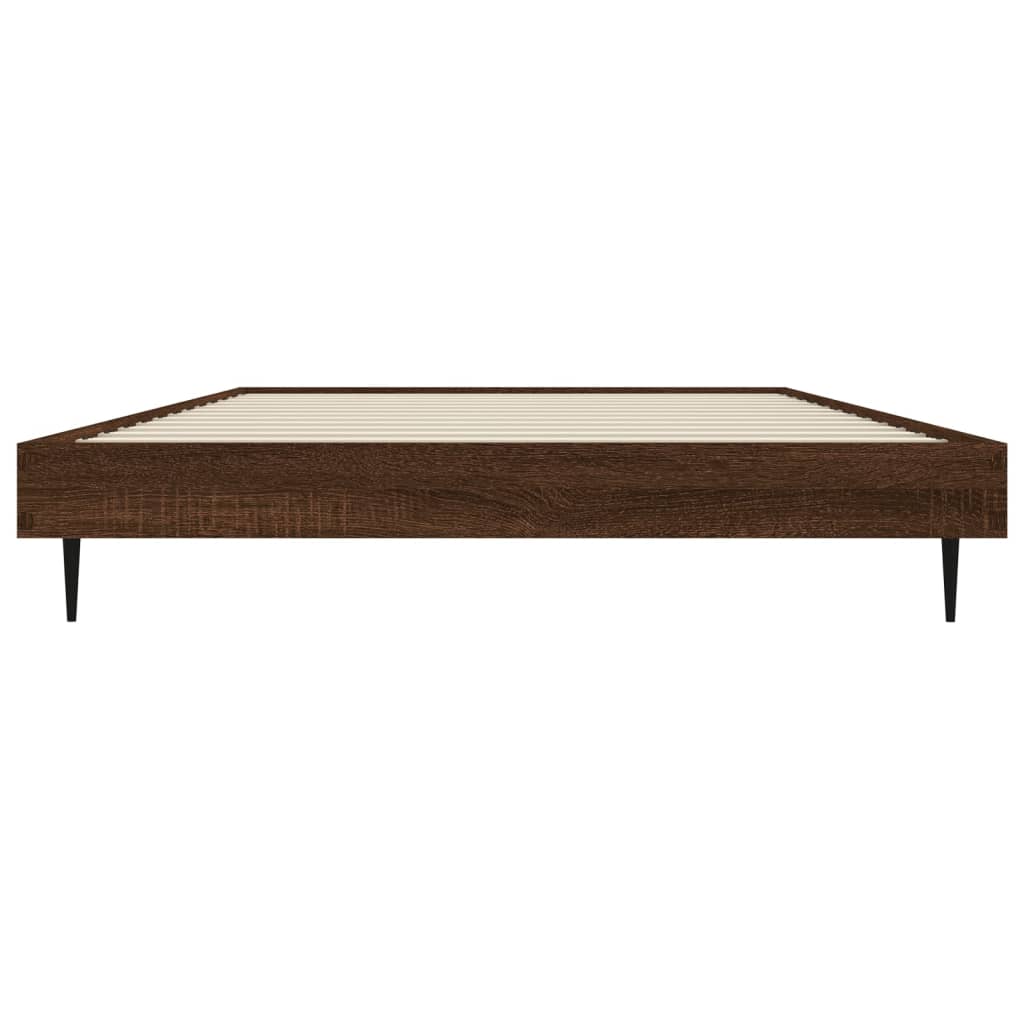 Giroletto senza Materasso Rovere Marrone 90x200cm in Truciolato