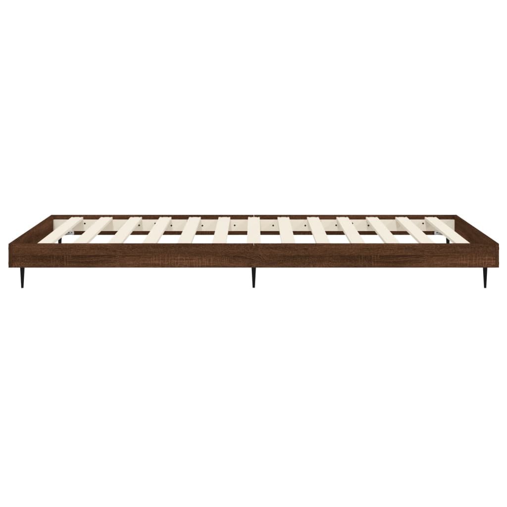 Giroletto senza Materasso Rovere Marrone 90x200cm in Truciolato