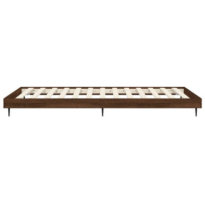 Giroletto senza Materasso Rovere Marrone 90x200cm in Truciolato