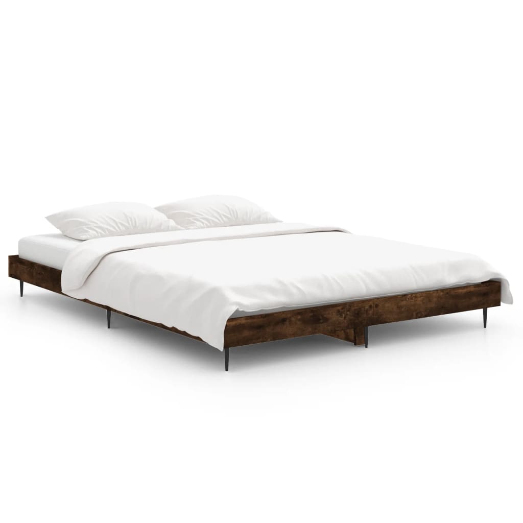 Giroletto senza Materasso Rovere Fumo 140x190 cm in Truciolato