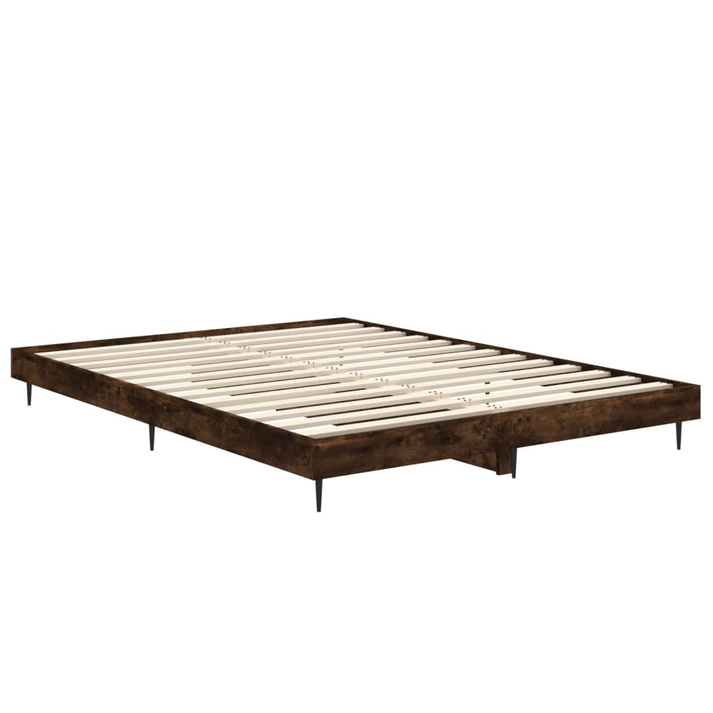 Giroletto senza Materasso Rovere Fumo 140x190 cm in Truciolato