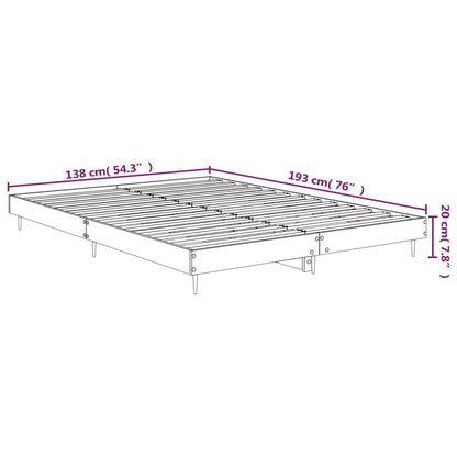 Giroletto Nero 135x190 cm in Legno Multistrato - homemem39