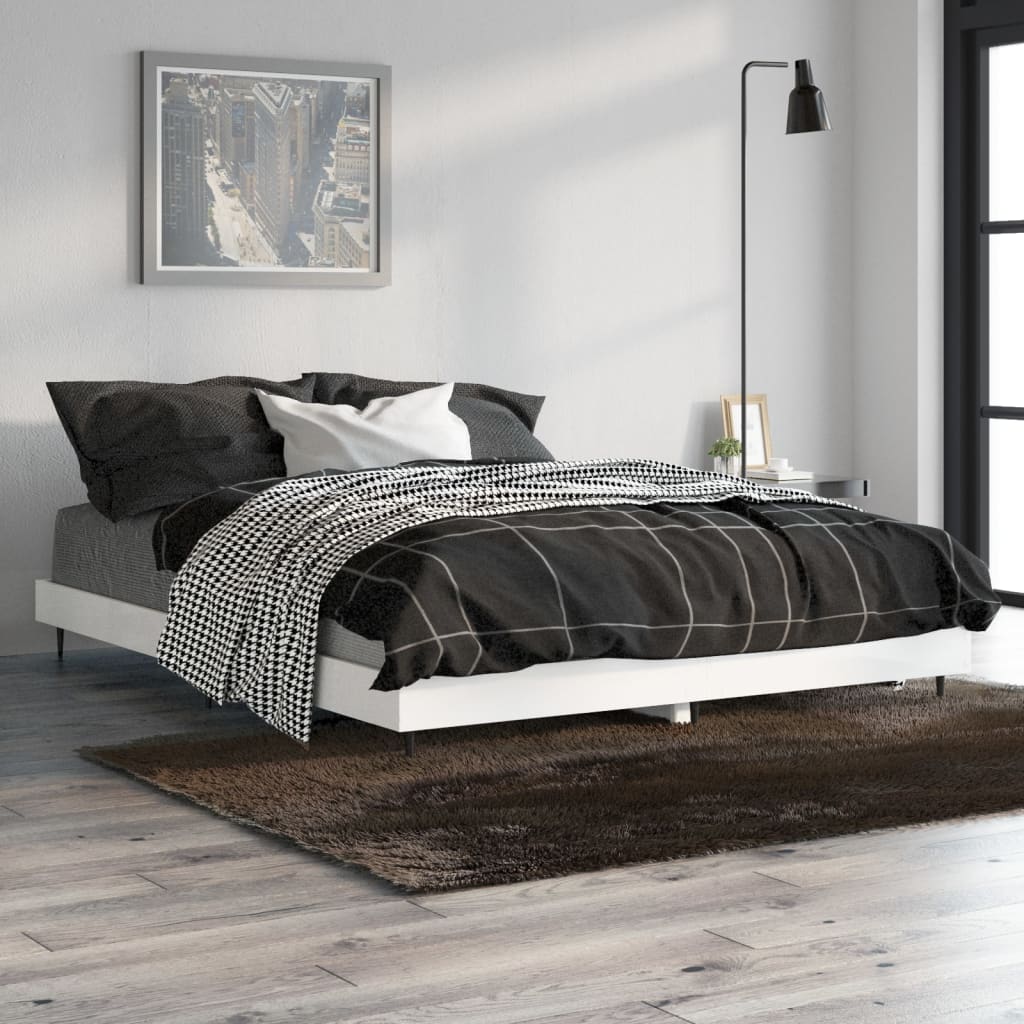 Giroletto Bianco Lucido 135x190 cm in Legno Multistrato | homemem39