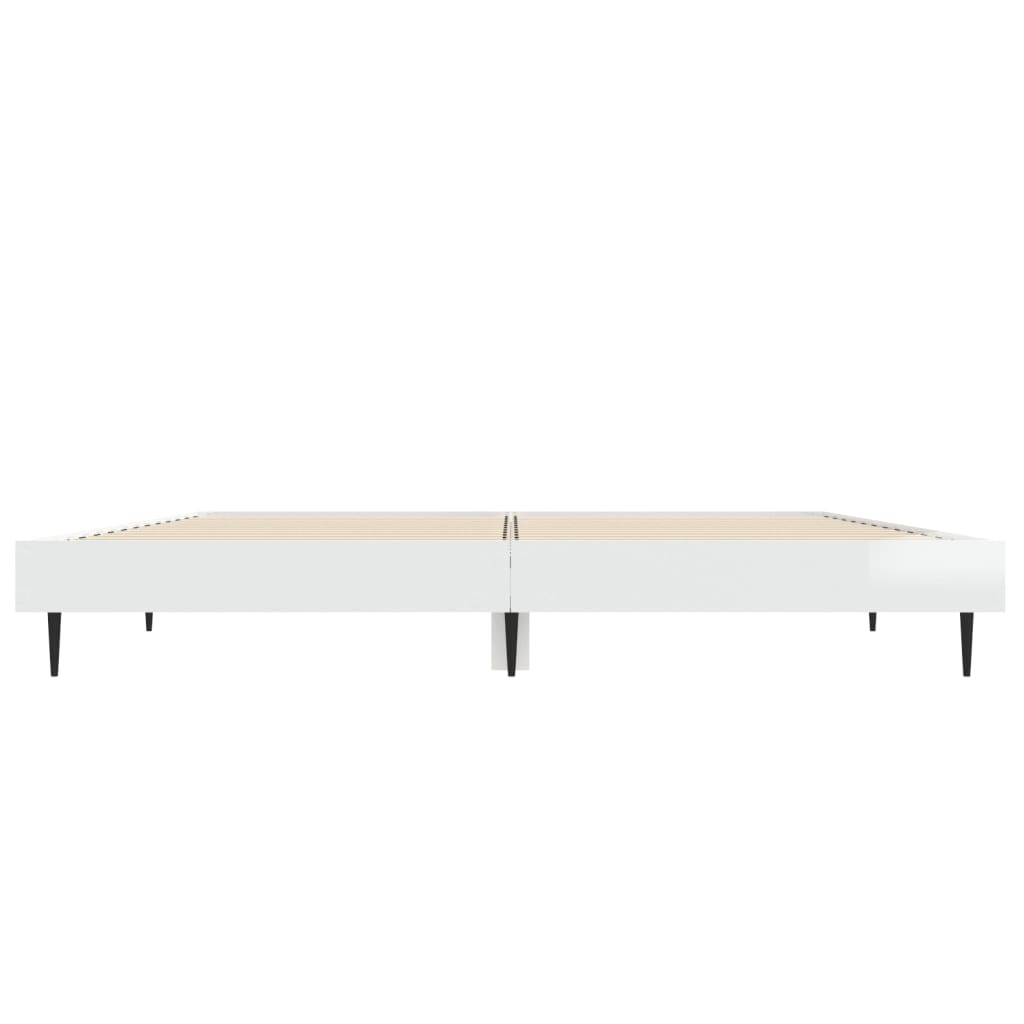 Giroletto Bianco Lucido 135x190 cm in Legno Multistrato - homemem39
