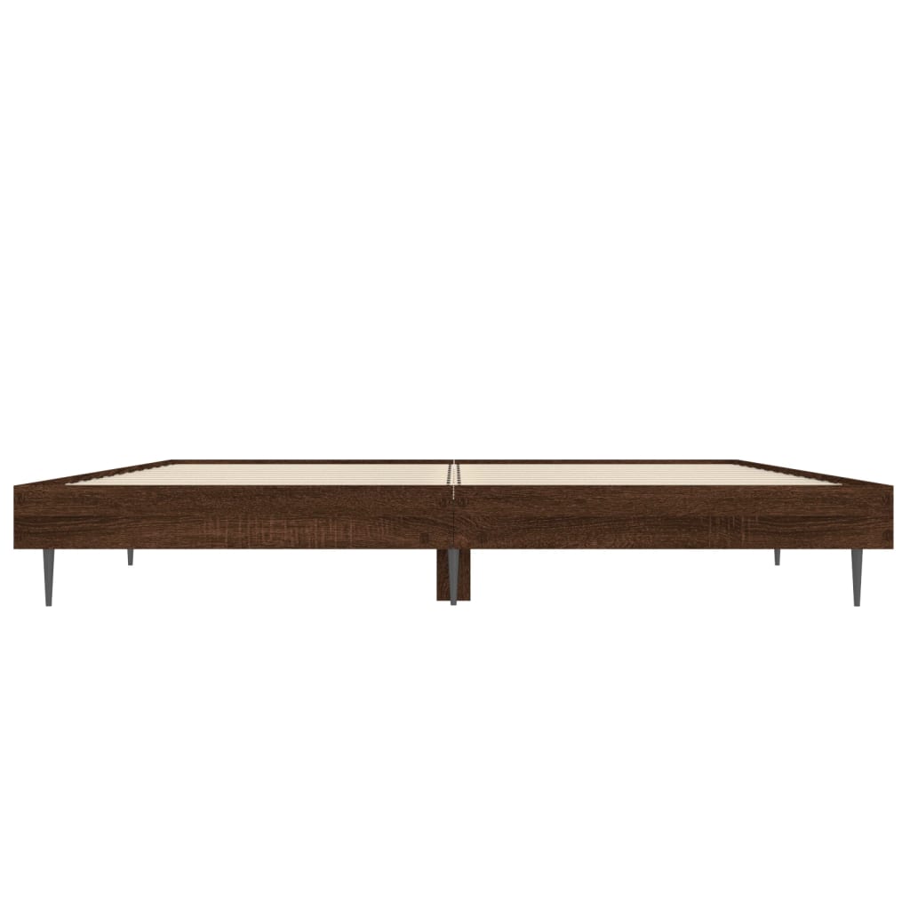 Giroletto senza Materasso Rovere Marrone 120x190 cm Truciolato