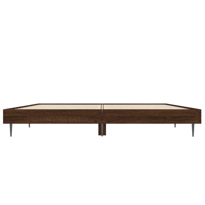 Giroletto senza Materasso Rovere Marrone 120x190 cm Truciolato