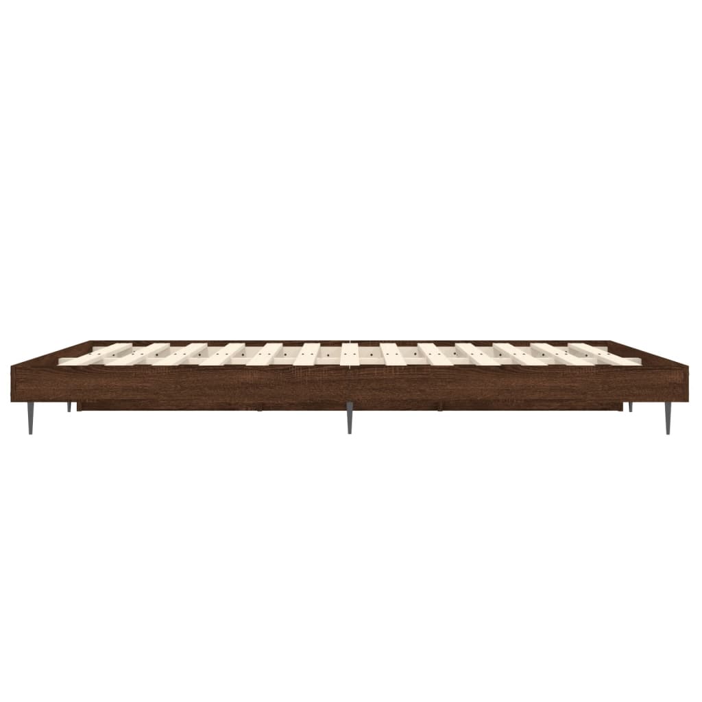 Giroletto senza Materasso Rovere Marrone 120x190 cm Truciolato