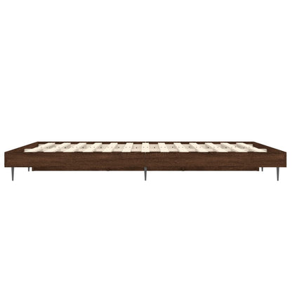 Giroletto senza Materasso Rovere Marrone 120x190 cm Truciolato