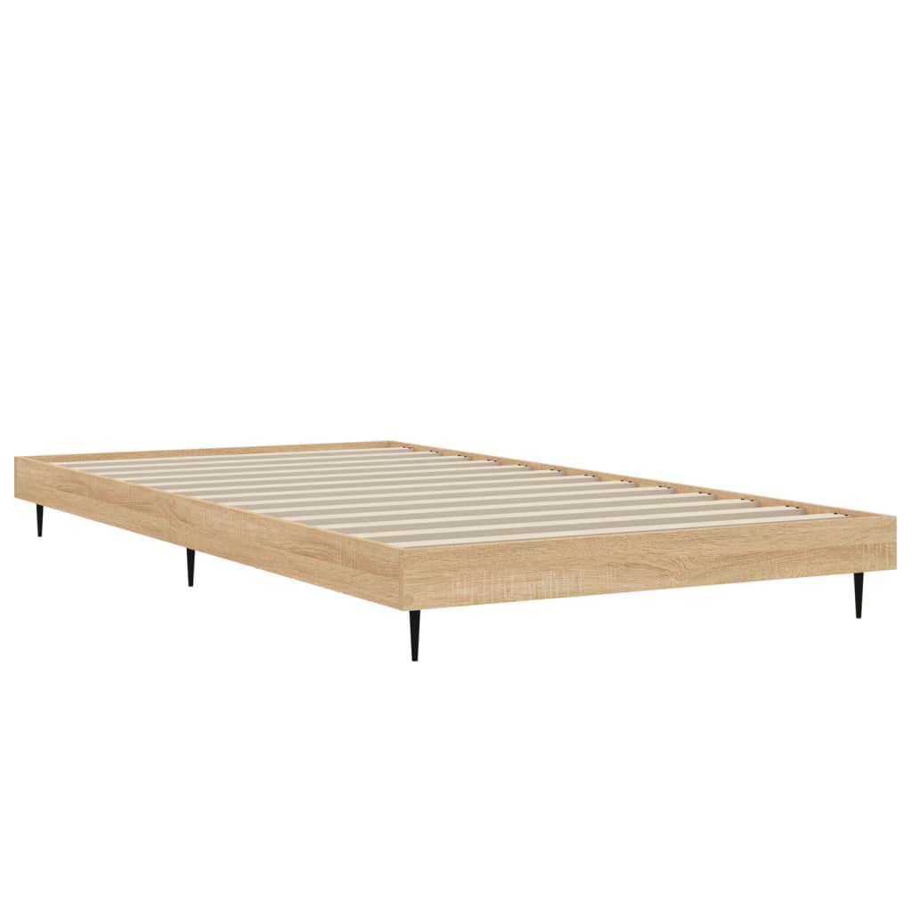 Giroletto senza Materasso Rovere Sonoma 90x190 cm in Truciolato
