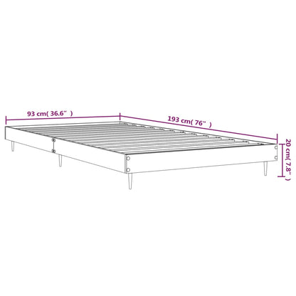 Giroletto senza Materasso Rovere Sonoma 90x190 cm in Truciolato