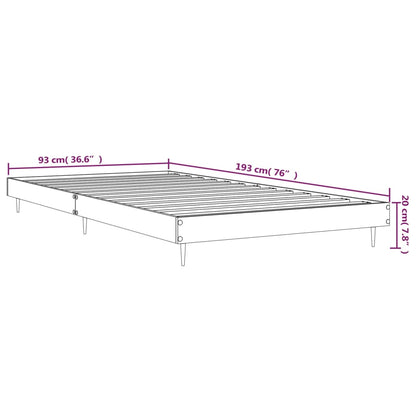 Giroletto senza Materasso Rovere Fumo 90x190 cm in Truciolato