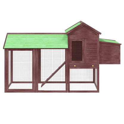Pollaio Moka 193x65x117 cm in Legno Massello di Pino | homemem39