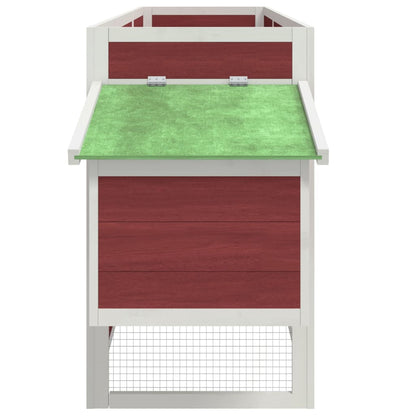 Pollaio Moka 204x50x84 cm in Legno Massello di Pino | homemem39