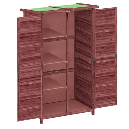 Rimessa da Giardino Moka 83x57x140 cm in Legno Massello di Pino - homemem39