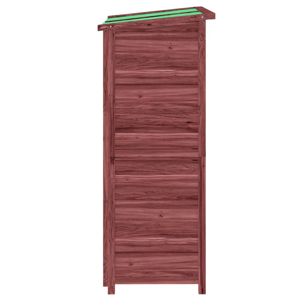 Rimessa da Giardino Moka 83x57x140 cm in Legno Massello di Pino - homemem39