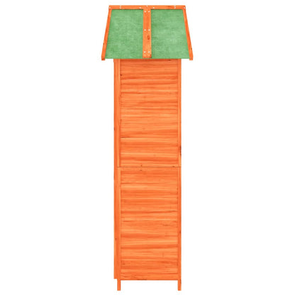 Rimessa da Giardino Marrone 89x52,5x175 cm Legno Massello Pino - homemem39