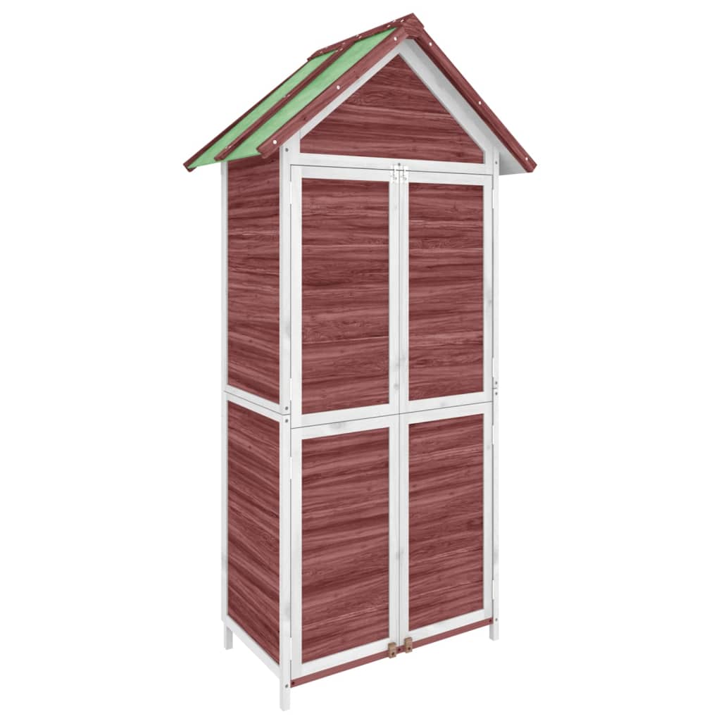 Rimessa da Giardino Moka 89x52,5x175 cm Legno Massello di Pino | homemem39