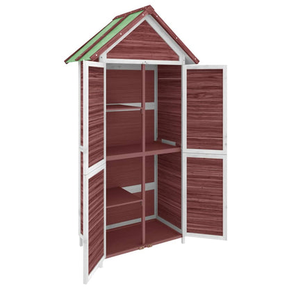 Rimessa da Giardino Moka 89x52,5x175 cm Legno Massello di Pino | homemem39