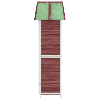 Rimessa da Giardino Moka 89x52,5x175 cm Legno Massello di Pino | homemem39