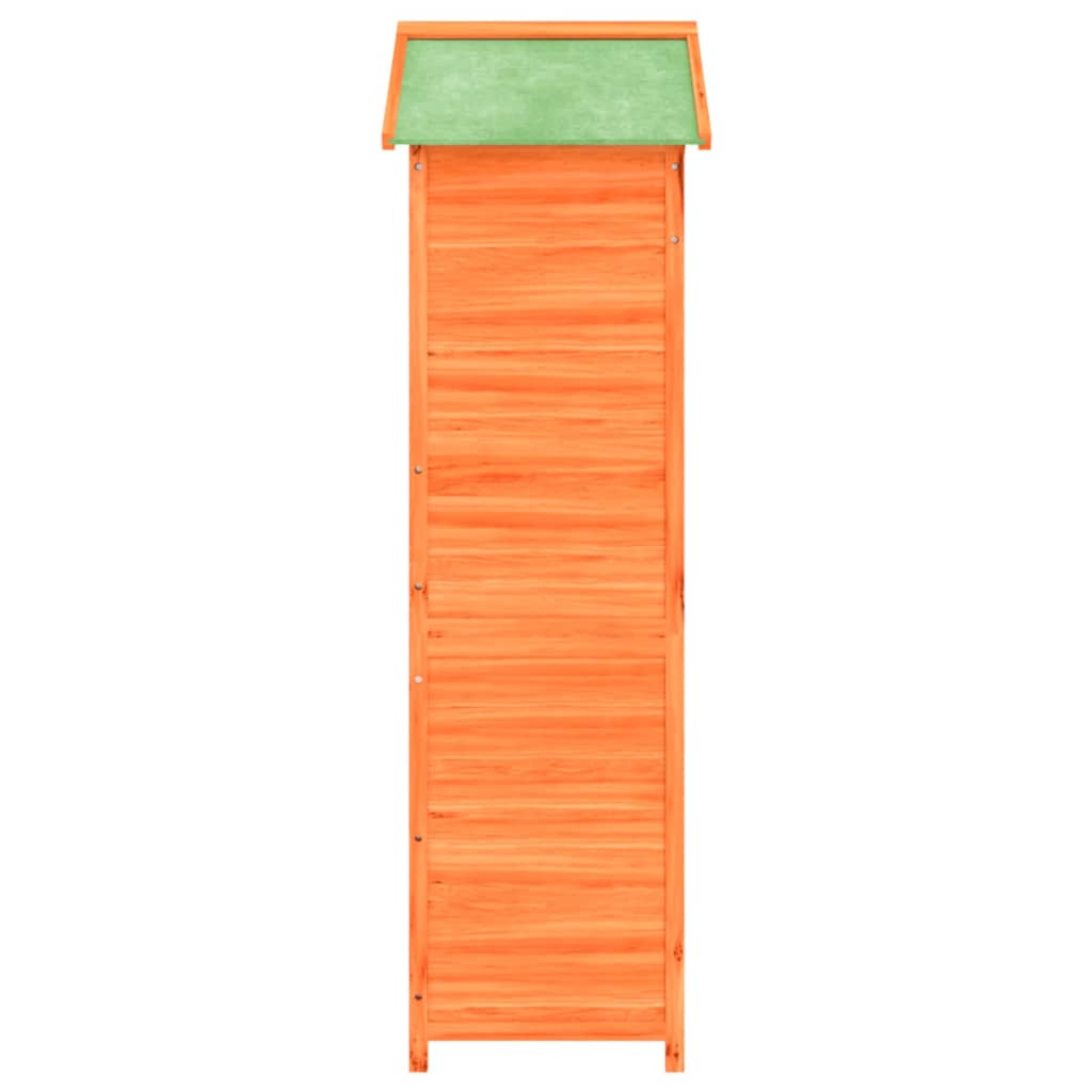 Rimessa da Giardino Marrone 120x53,5x170 cm Legno Massello Pino - homemem39