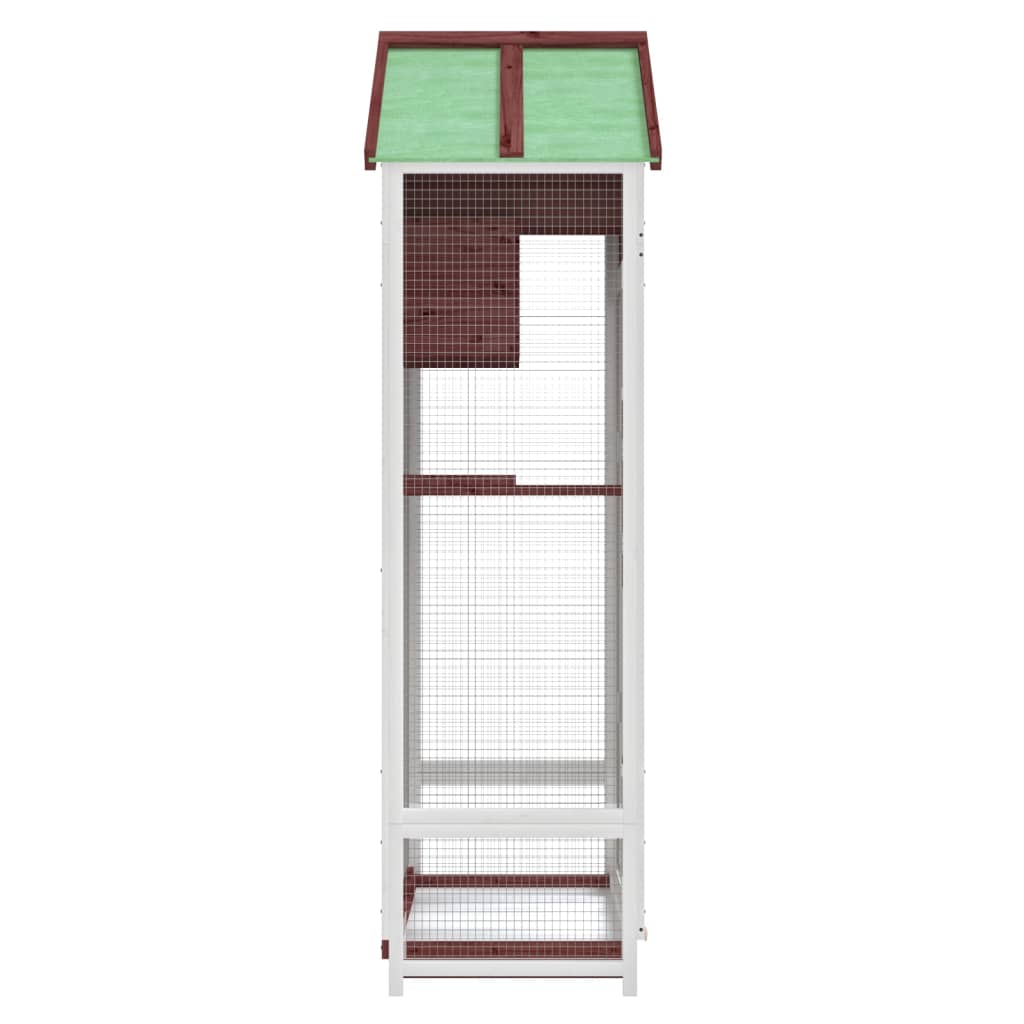 Casetta per Uccelli Moka 91,5x53x170 cm Legno Massello Pino | homemem39