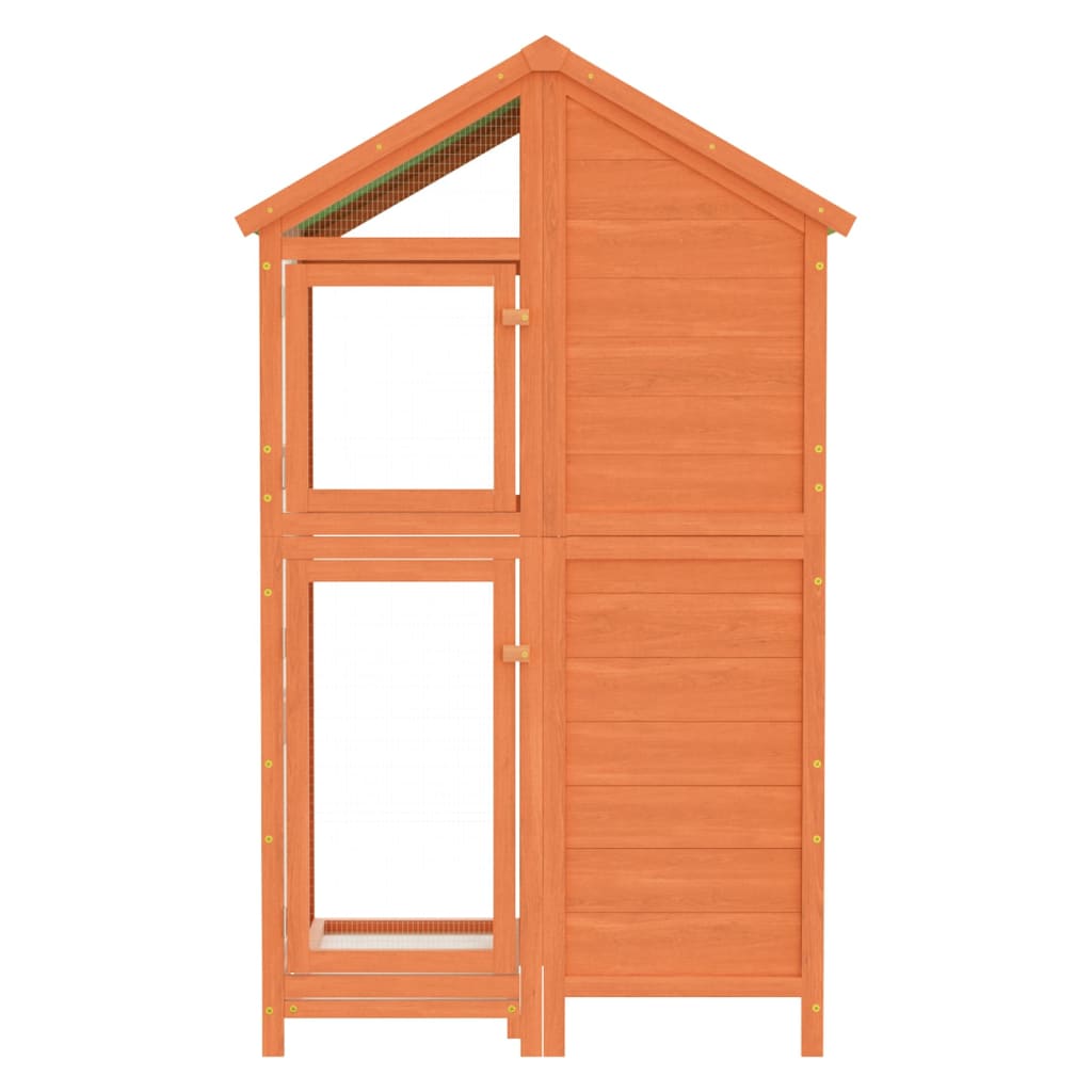 Casetta per Uccelli Marrone 97x81x152 cm Legno Massello di Pino | homemem39