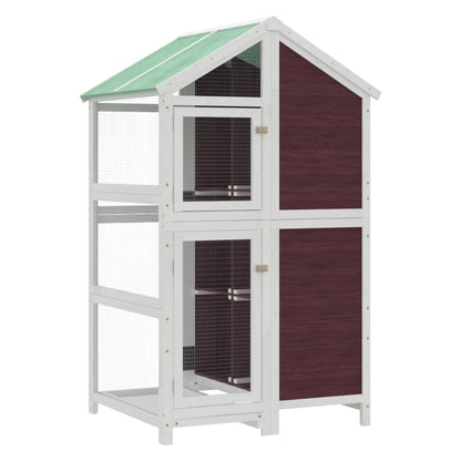 Casetta per Uccelli Moka 97x81x152 cm in Legno Massello di Pino | homemem39