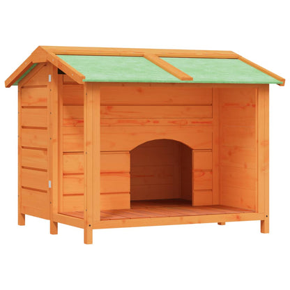 Cuccia per Cani Marrone 96x87x80,5 cm in Legno Massello di Pino | homemem39