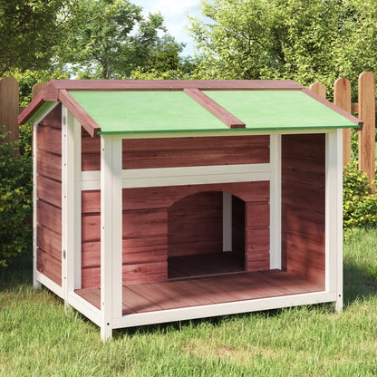 Cuccia per Cani Moka 96x87x80,5 cm in Legno Massello di Pino | homemem39