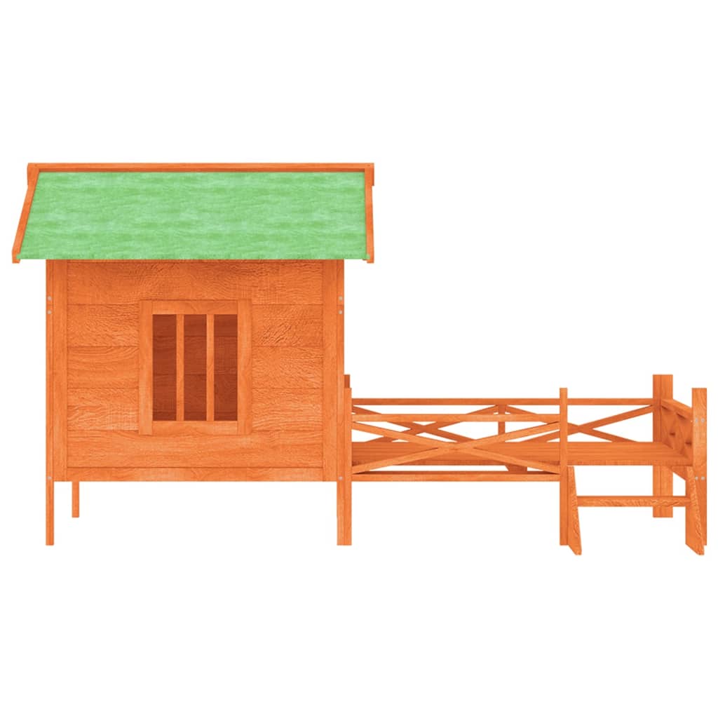 Cuccia per Cani Marrone 159x120x88,5 cm Legno Massello di Pino | homemem39