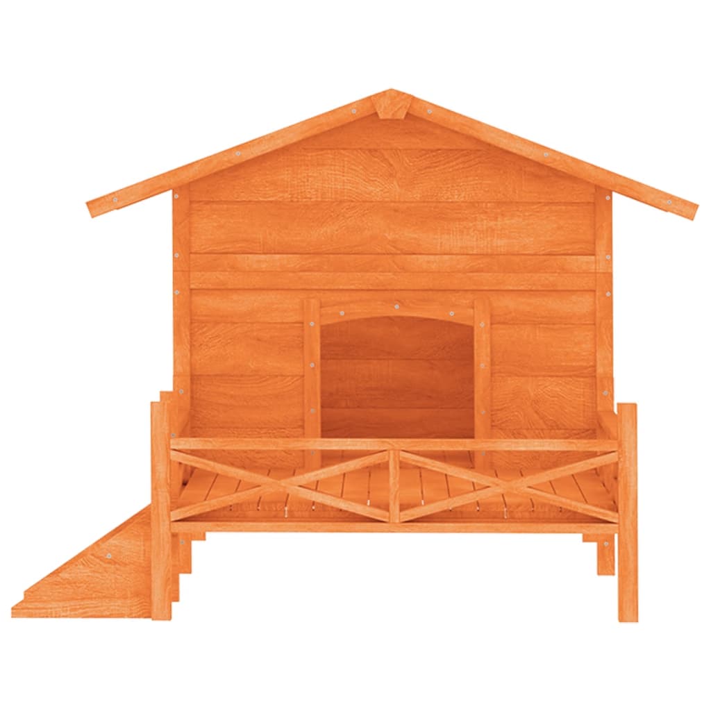 Cuccia per Cani Marrone 159x120x88,5 cm Legno Massello di Pino | homemem39