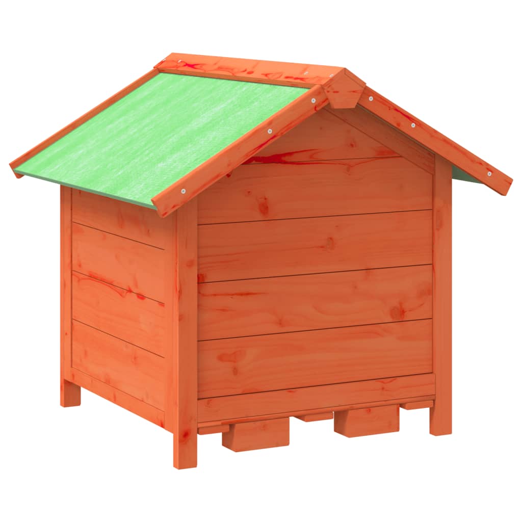 Cuccia per Cani Marrone 65x65x61,5 cm in Legno Massello di Pino | homemem39
