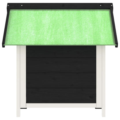Cuccia per Cani Grigia 65x65x61,5 cm in Legno Massello di Pino | homemem39