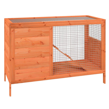 Conigliera Marrone 103x44x69,5 cm in Legno Massello di Pino | homemem39