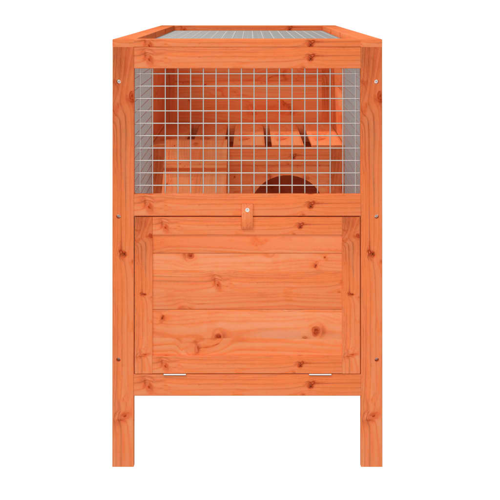 Conigliera Marrone 103x44x69,5 cm in Legno Massello di Pino | homemem39