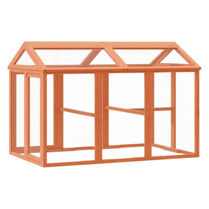 Box per Animali Marrone 141x94x104 cm in Legno Massello di Pino | homemem39