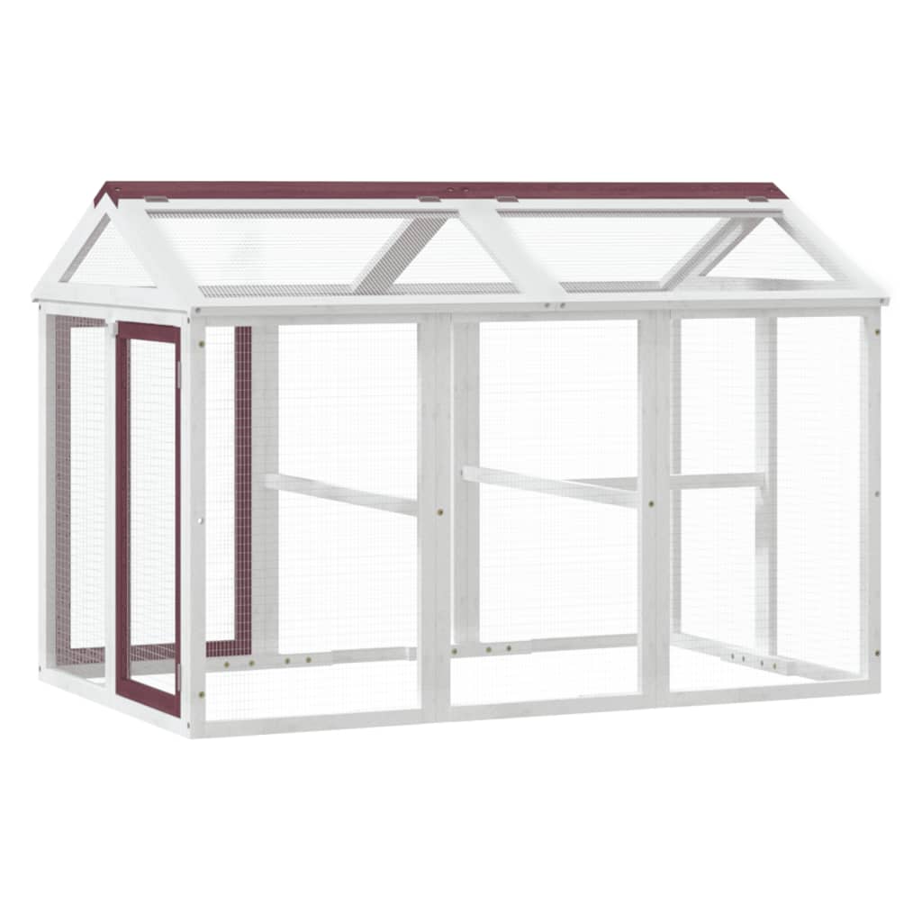 Box per Animali Moka 141x94x104 cm in Legno Massello di Pino | homemem39