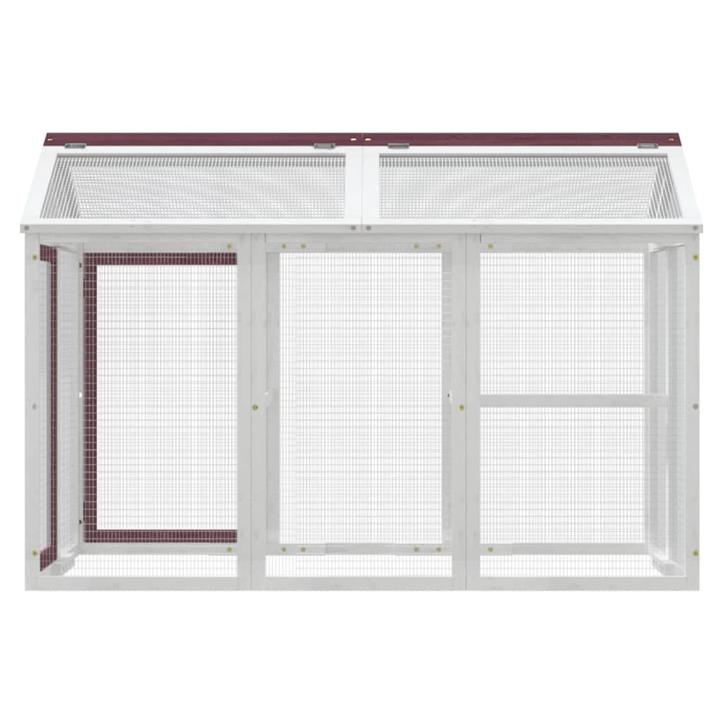Box per Animali Moka 141x94x104 cm in Legno Massello di Pino | homemem39