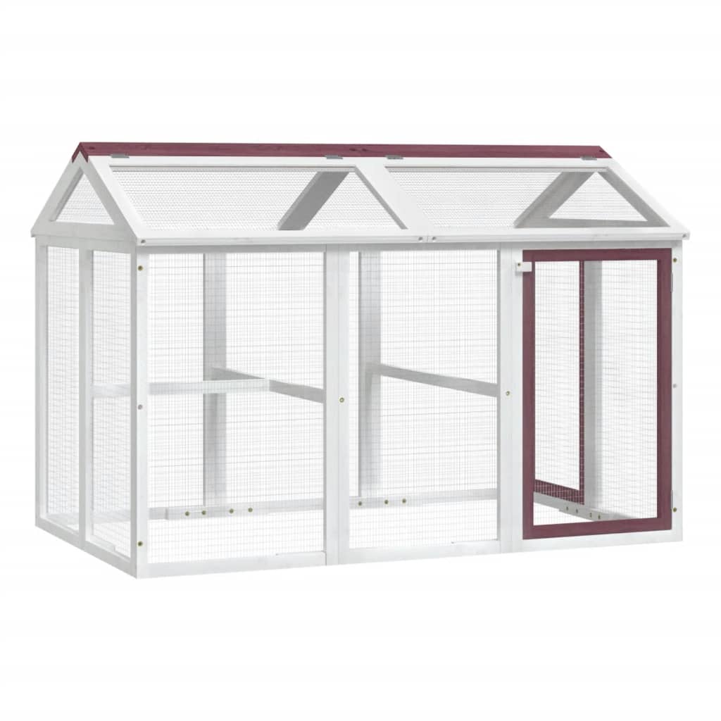 Box per Animali Moka 141x94x104 cm in Legno Massello di Pino | homemem39