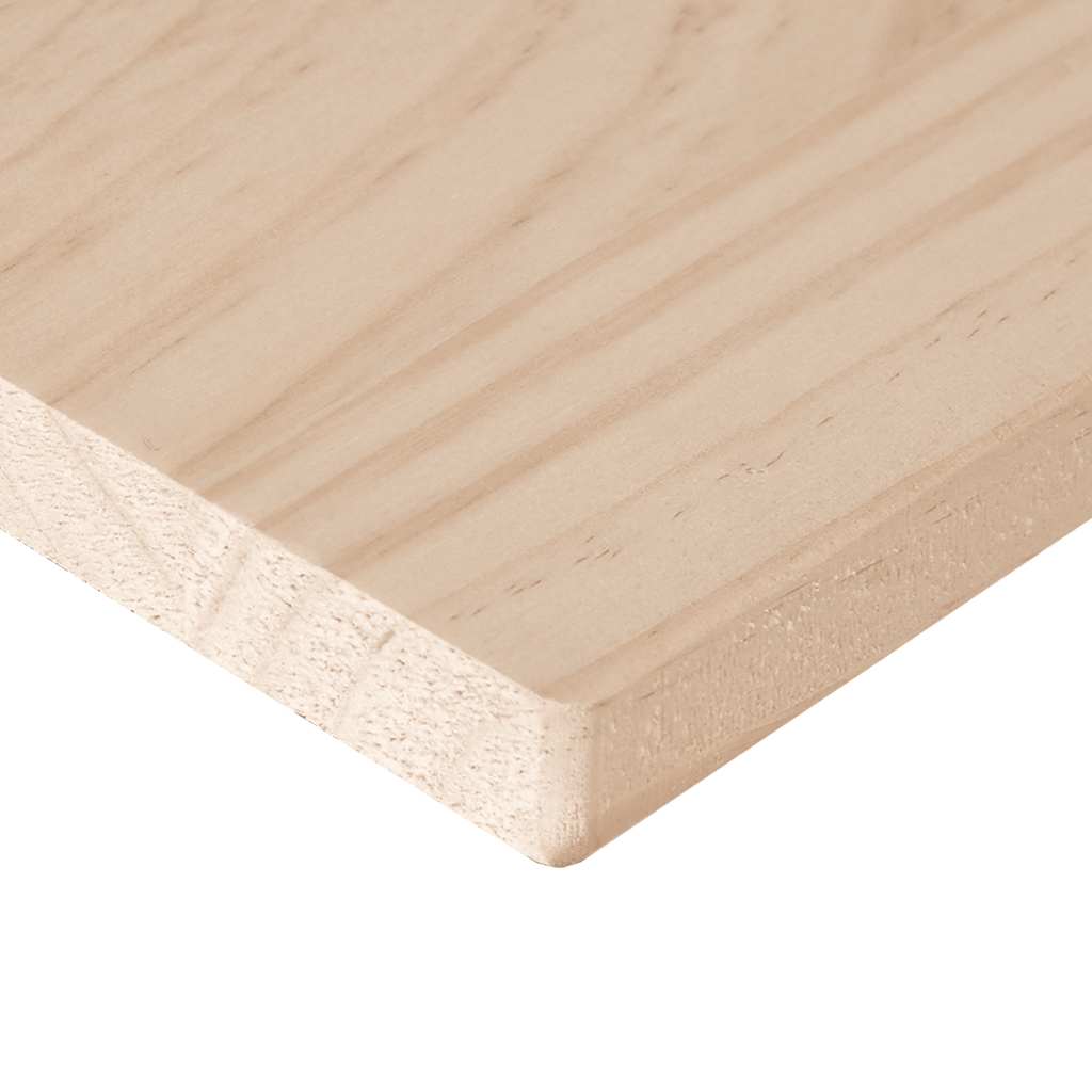 Piano del tavolo 80x80x2,5 cm in legno massello di pino quadrato | homemem39