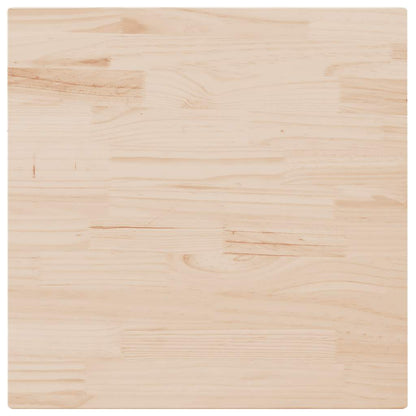 Piano Tavolo 90x90x2,5 cm in Legno Massello di Pino Quadrato | homemem39