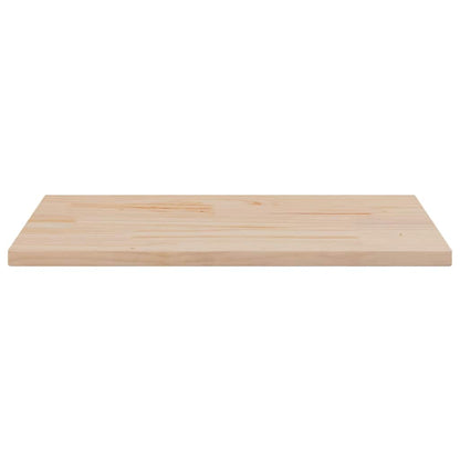 Piano Tavolo 80x40x2,5 cm Legno Massello di Pino Rettangolare | homemem39
