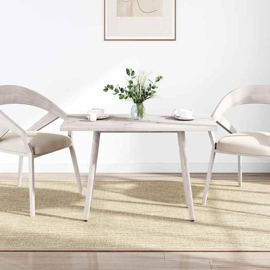 Piano Tavolo Bianco 110x60x2,5 Legno Massello Pino Rettangolare | homemem39