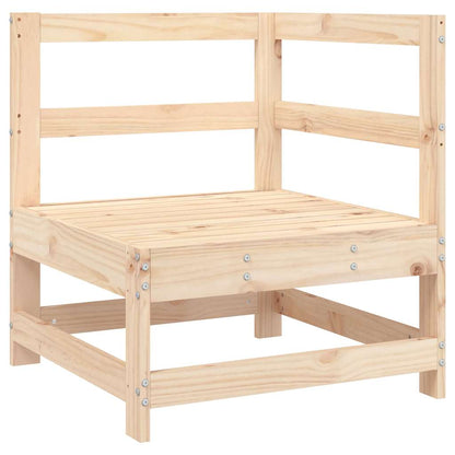 Divano Angolare con Cuscini in Legno Massello di Pino | homemem39