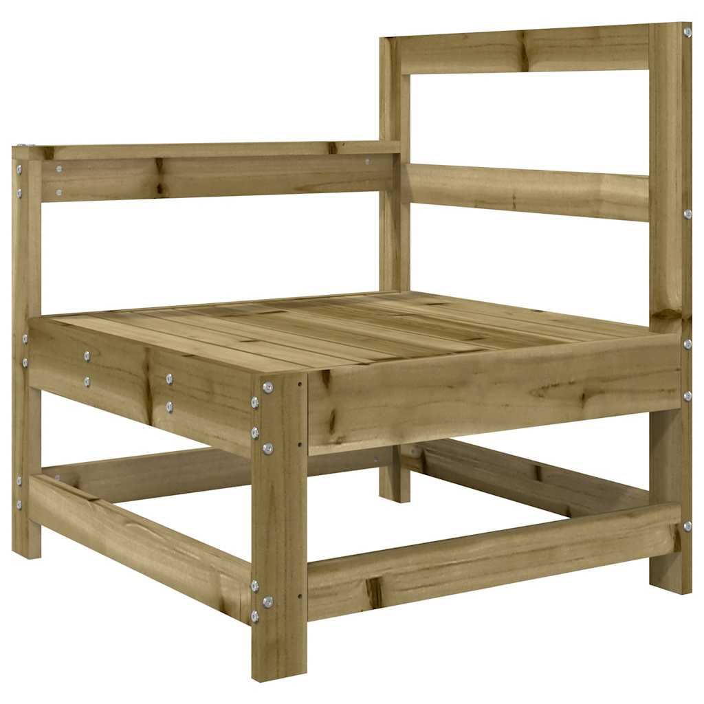 Sedia da Giardino con Cuscini in Legno Impregnato di Pino | homemem39