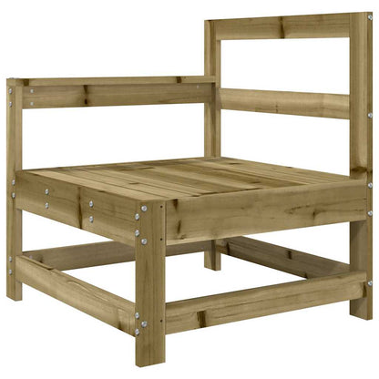 Sedia da Giardino con Cuscini in Legno Impregnato di Pino | homemem39