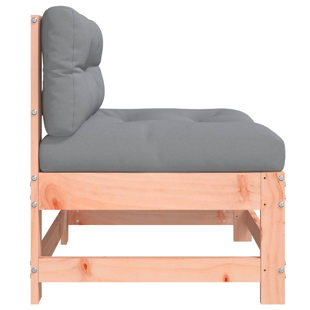 Divani Centrali con Cuscini 2 pz in Legno Massello di Douglas - homemem39